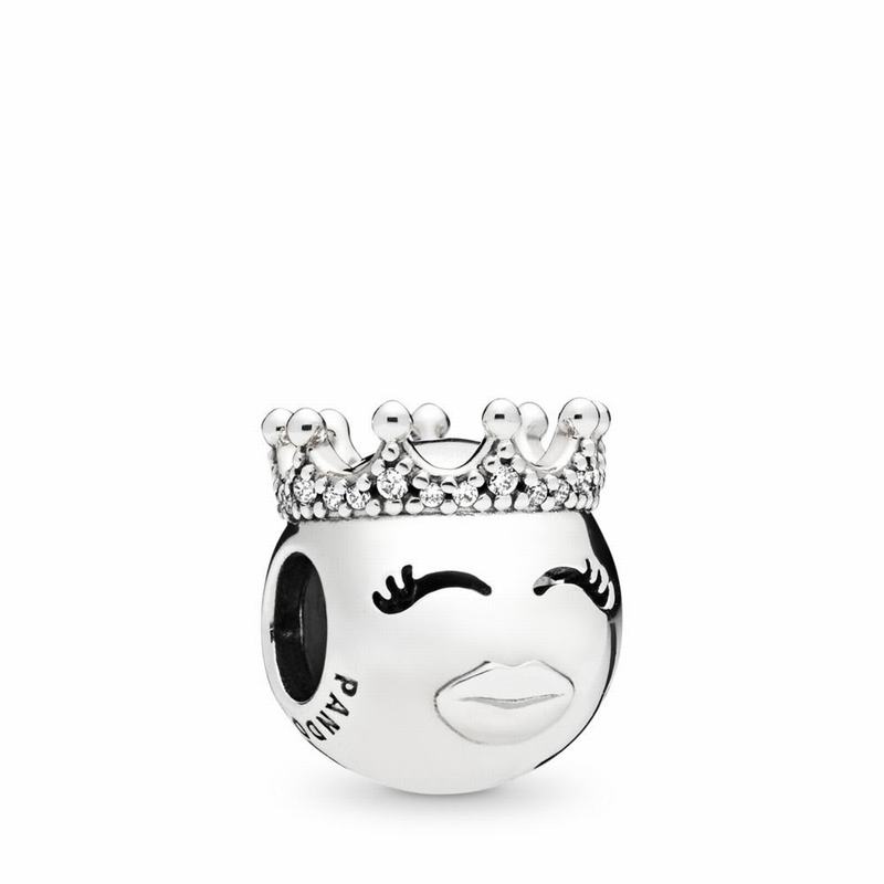 Pandora Princess Charm - Sterling Silver/Cubic Zirconia - Canada | OC2237AL